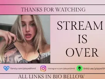 Chaturbate Best live sex cam show of playwithmil