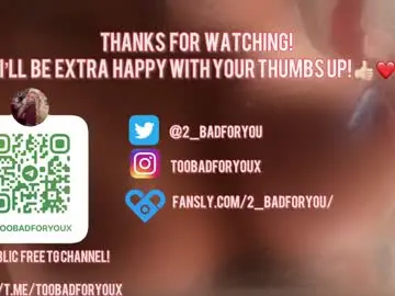 Chaturbate Adult Video Chat of 2badforyou