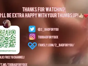 Chaturbate Free Porn Cam of 2badforyou