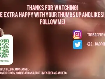 Chaturbate Live Sex of 2badforyou