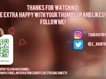 Chaturbate Best live sex cam show of 2badforyou