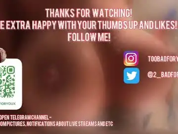 Chaturbate Best live sex cam show of 2badforyou