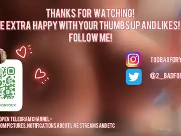 Chaturbate Adult Webcams of 2badforyou
